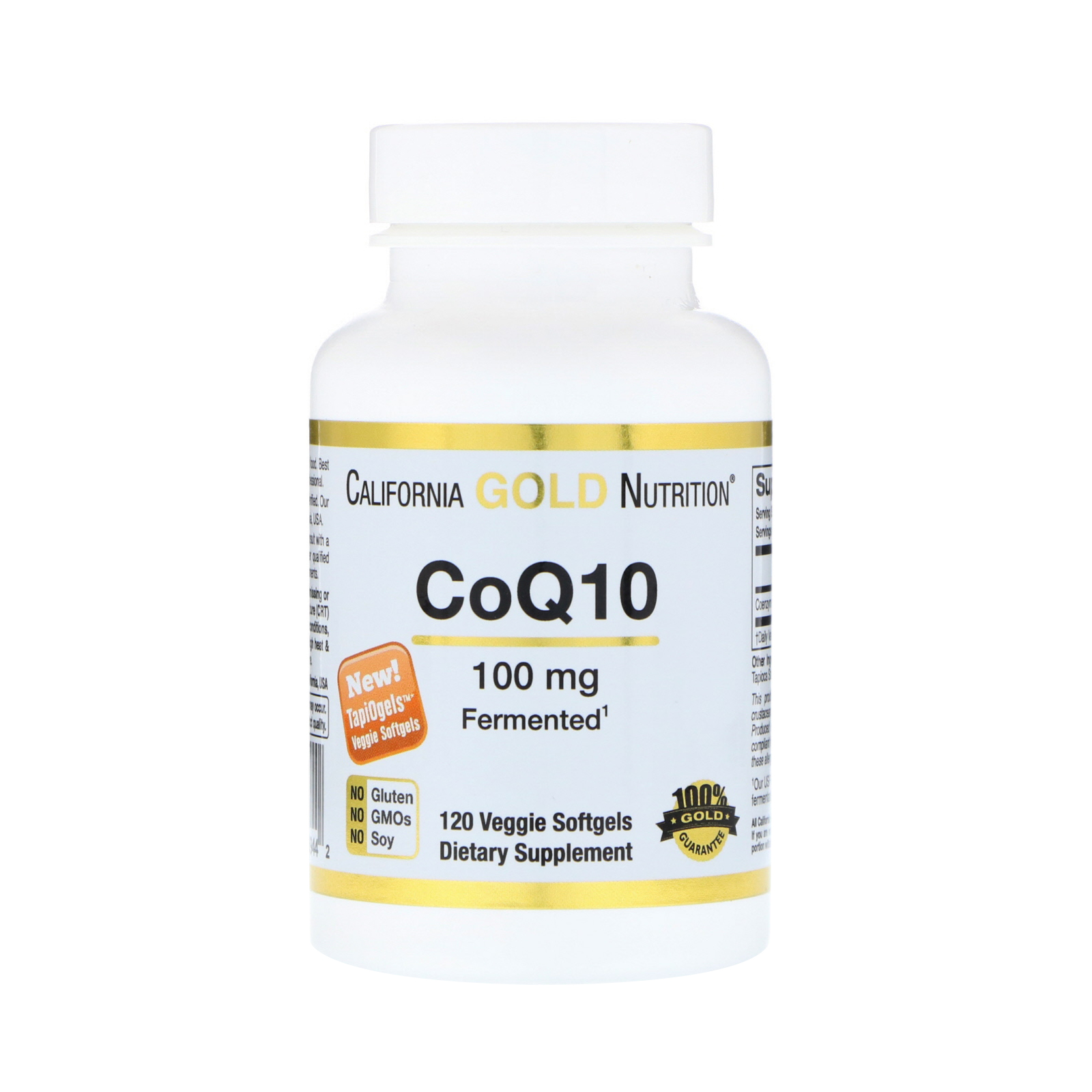 California Gold Nutrition, CoQ10, 100 mg, 120 TapiOgels