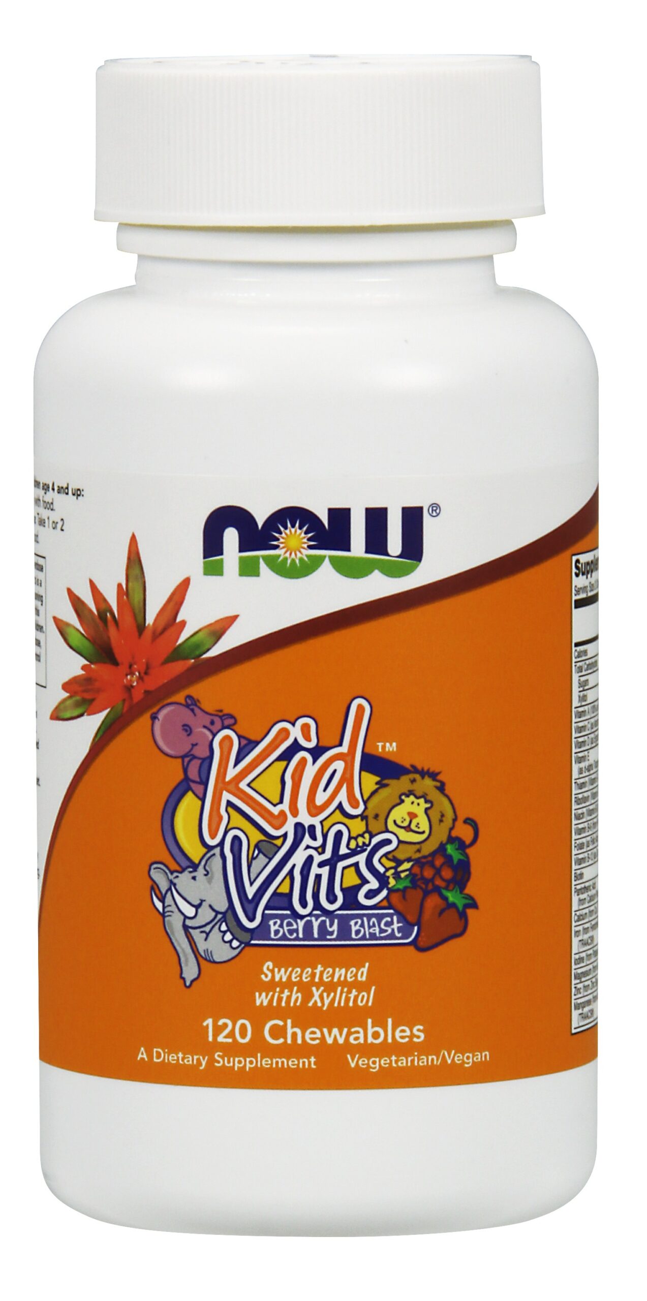 NOW Foods Kid Vits Berry Blast - 120 Chewables