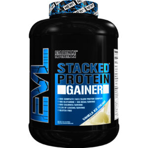 EVLution Nutrition, Stacked Protein Gainer, Vanilla Ice Cream, 7.16 lb (3248 g)