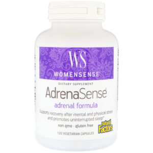 Natural Factors, WomenSense, AdrenaSense, Fórmula Adrenal, 120 Cápsulas Vegetarianas