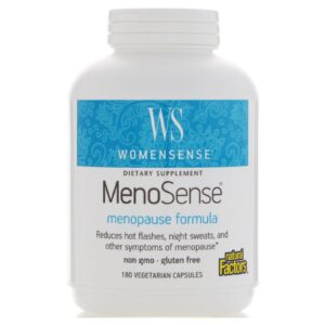 Natural Factors, WomenSense, MenoSense, Fórmula da Menopausa, 180 Cápsulas Vegetarianas