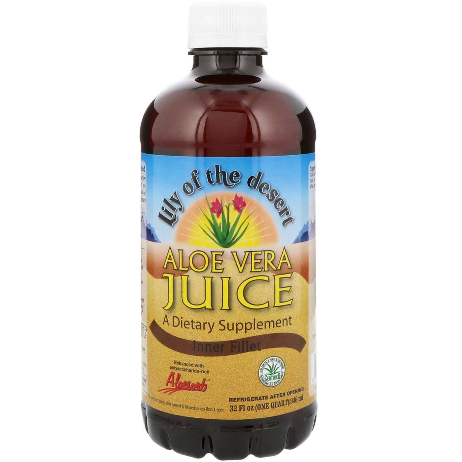 Lily of the Desert, Suco de Aloe Vera, Filé Interno, 946 ml (32 fl oz)