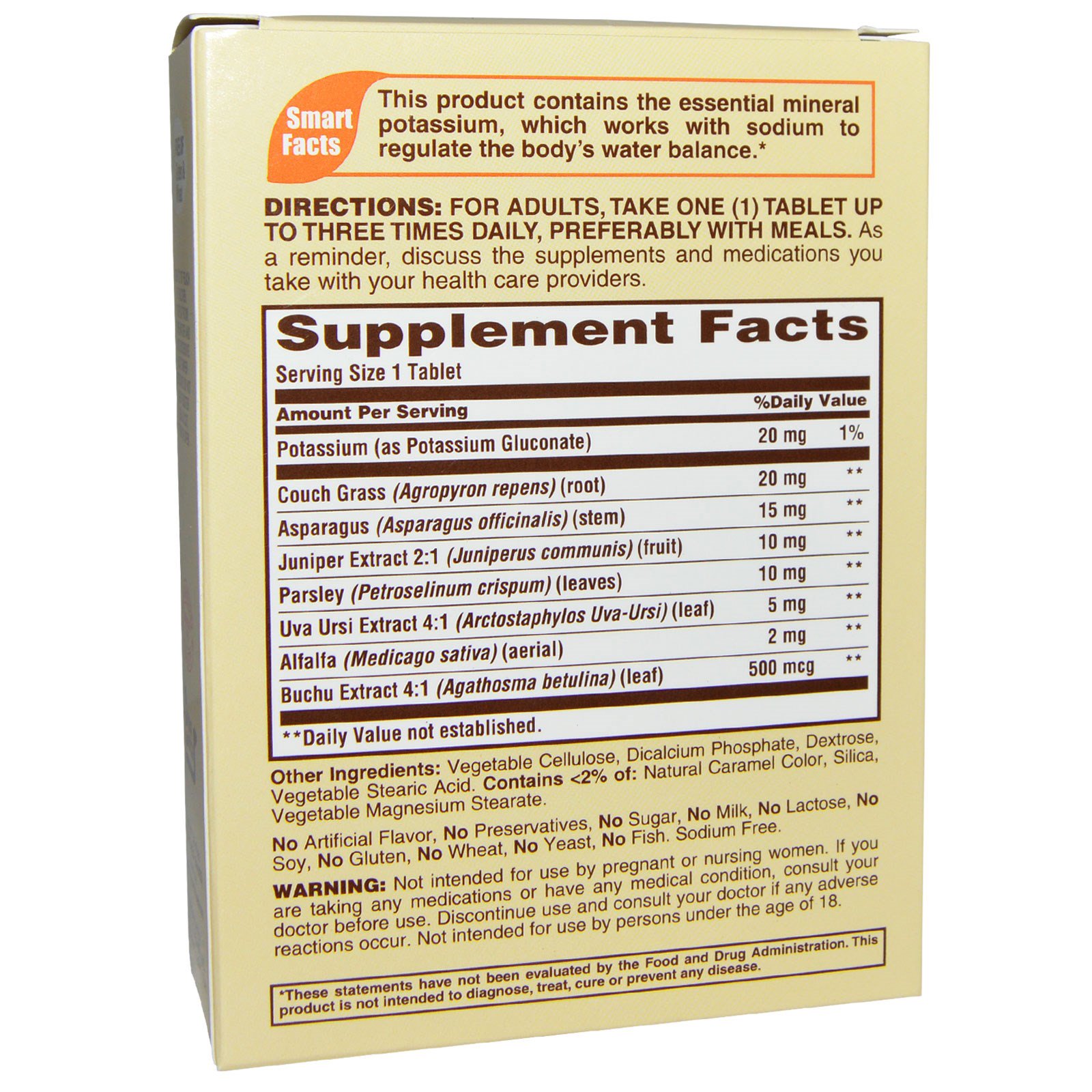 Sundown Naturals, Pílulas Diuréticas, Sem Cafeína, 60 Cápsulas - Imagem 2