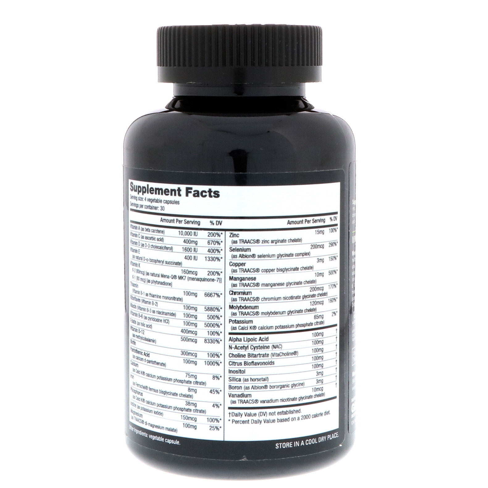 NutraBio Labs, MultiSport Men's Formula, 120 V-Caps - Imagem 2