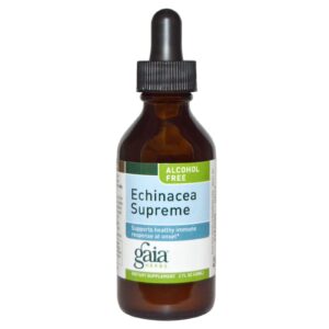 Gaia Herbs, Equinácea Suprema, Sem Álcool, 2 fl oz (60 ml)