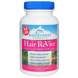 RidgeCrest Herbals, ReVive para Cabelos, 120 Cápsulas
