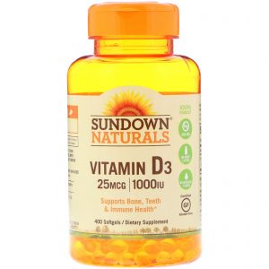 Comprar sundown naturals, vitamin d3, 25 mcg (1,000 iu), 400 softgels preço no brasil vitamina d suplemento importado loja 9 online promoção - 12 de março de 2024
