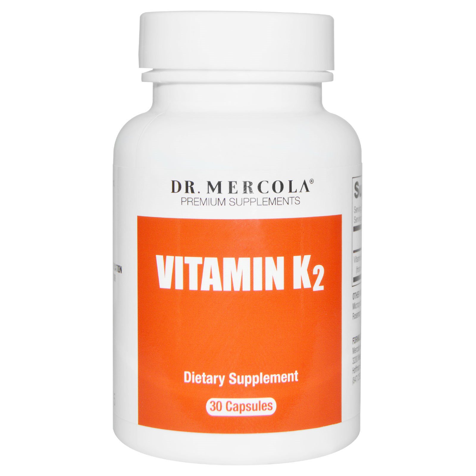 Dr. Mercola, Vitamina K2, 30 Cápsulas