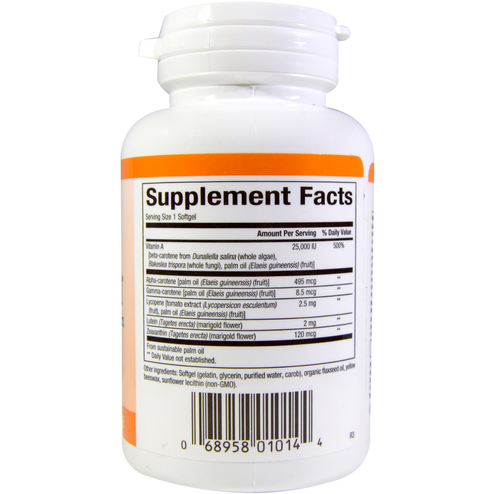 Natural Factors, BetaCareAll, 25,000 IU, 90 Cápsulas Gelatinosas - Imagem 2