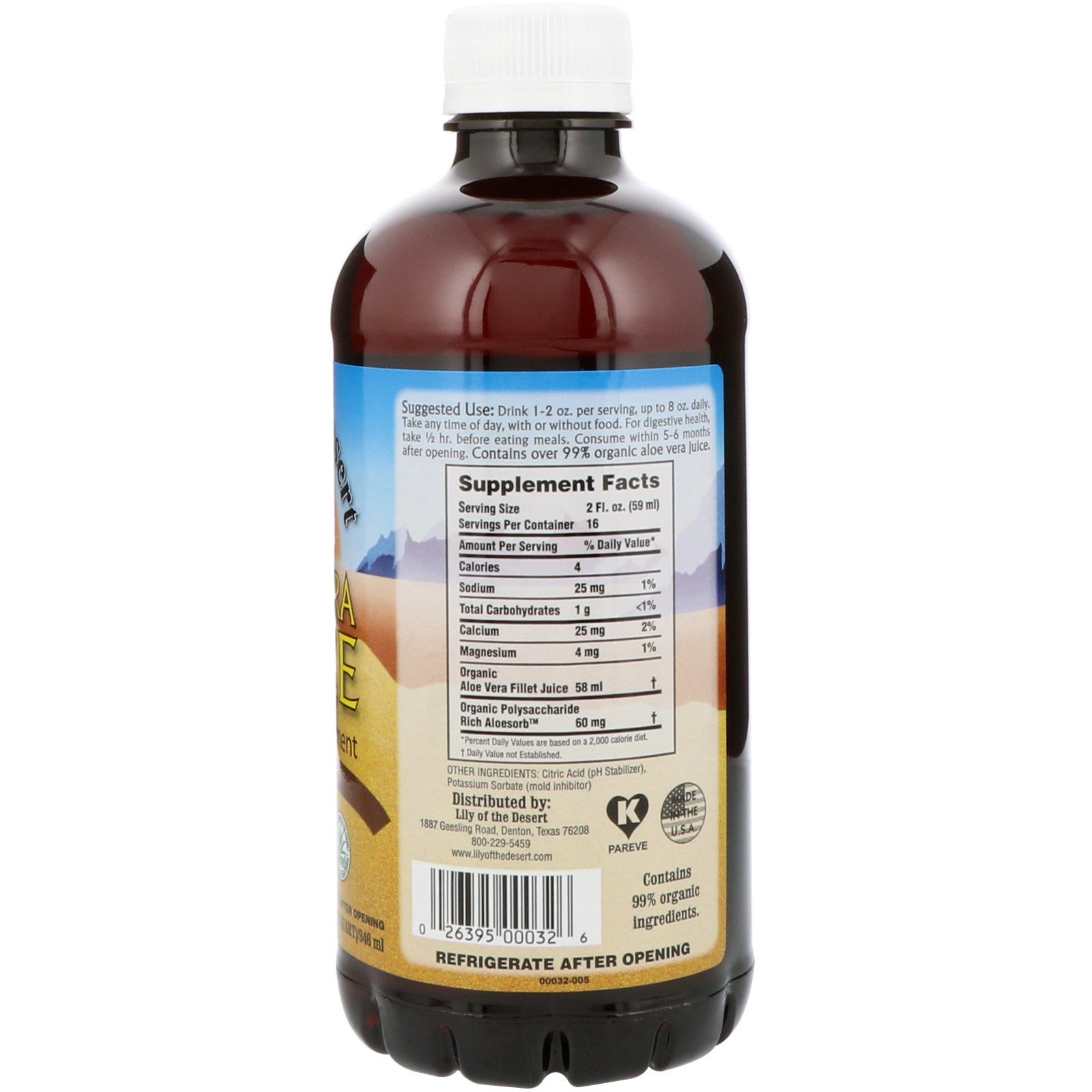 Lily of the Desert, Suco de Aloe Vera, Filé Interno, 946 ml (32 fl oz) - Imagem 2