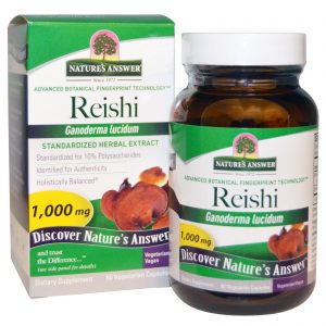 Comprar nature's answer, reishi, extrato herbal padronizado, 1000 mg, 60 cápsulas vegetais preço no brasil cogumelos medicinais suplemento importado loja 27 online promoção - 28 de setembro de 2022