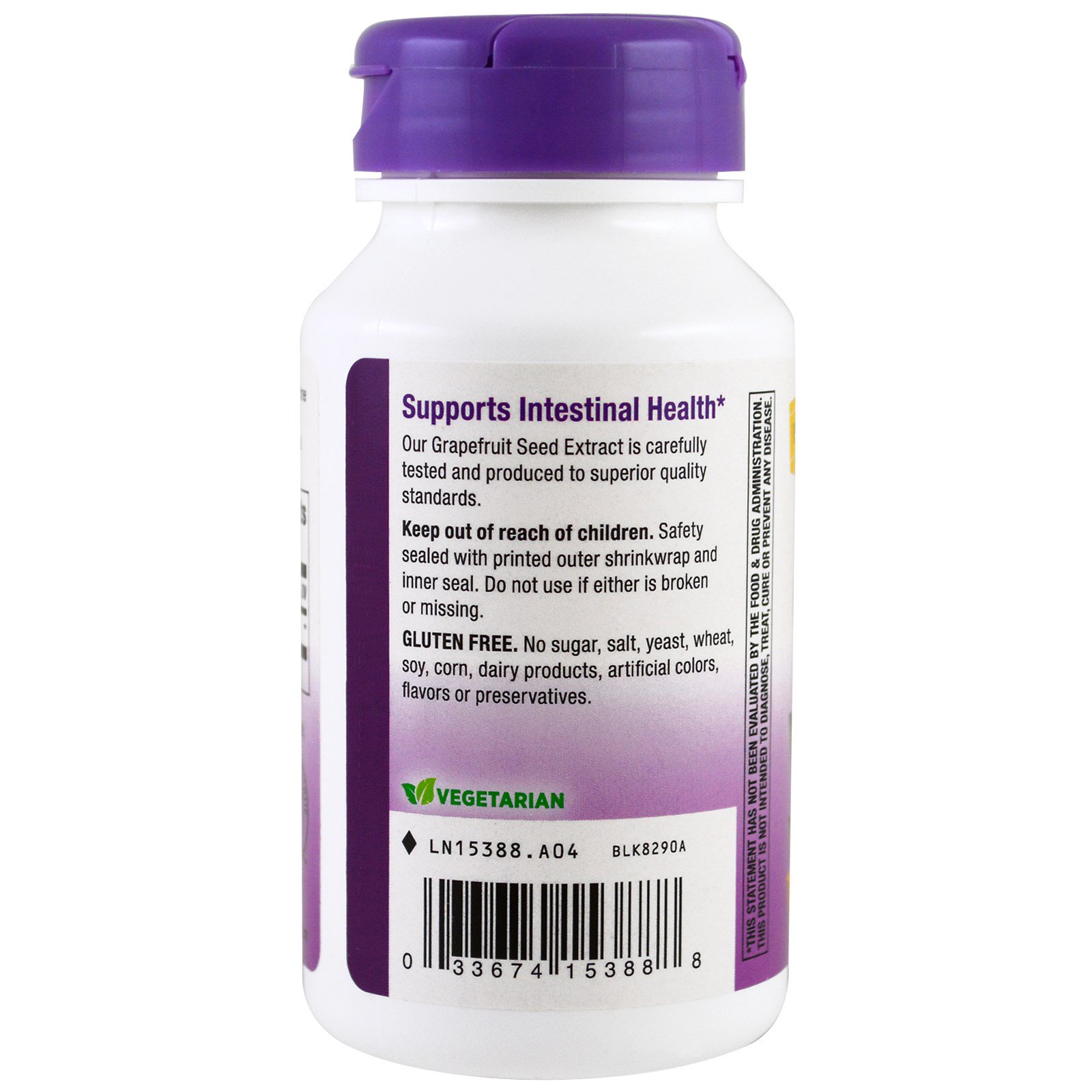 Nature's Way, Toranja, 250 mg , 60 Cápsulas Vegetais - Imagem 3