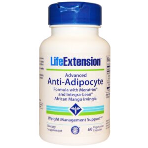Life Extension, Fórmula Avançada Antiadipócitos, 60 cáps. vegetarianas