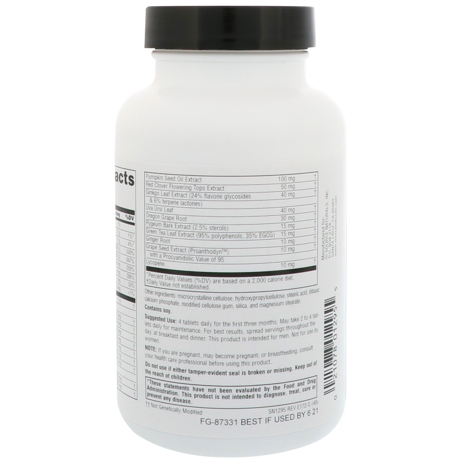 Source Naturals, Prosta-Response, 90 tabletes - Imagem 3