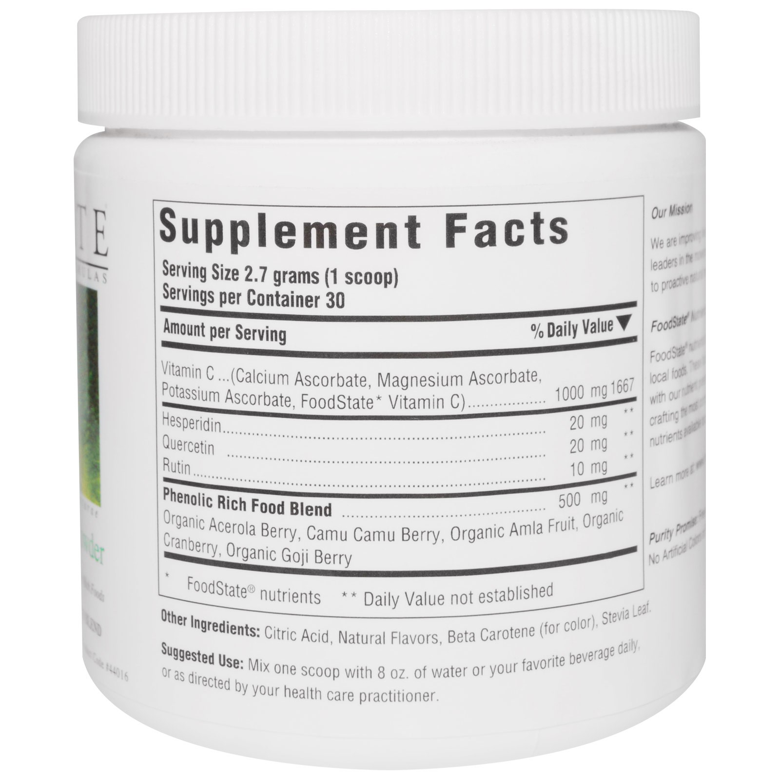 Innate Response Formulas, Pó Completo de Vitamina C, 2.9 z (81 g) - Imagem 2