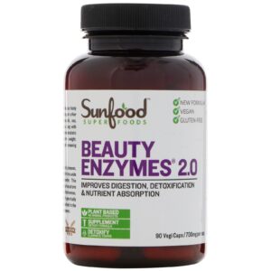 Comprar sunfood, beauty enzymes 2. 0, 700 mg, 90 cápsulas vegetarianas preço no brasil enzimas suplemento importado loja 11 online promoção - 30 de abril de 2024