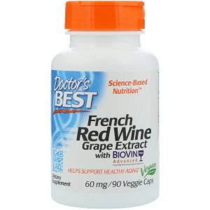 Comprar doctor's best, extrato de vinho tinto de uvas francesas, 60 mg, 90 veggie caps preço no brasil resveratrol suplemento importado loja 13 online promoção - 3 de fevereiro de 2023