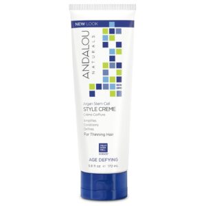 Andalou Naturals Style Cream, Diluição do Cabelo - Age Defying Argan Stem Cell - 5.8 oz