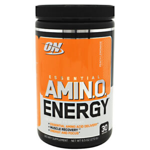 Optimum Nutrition Essential AmiNO Energia, Limonada de pêssego - 9.5 oz