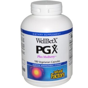Natural Factors, WllBetX PGX, Mais amora, 180 cápsulas vegetarianas