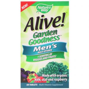 Comprar nature's way, alive! Garden goodness men's multivitamin, 60 tablets preço no brasil vitaminas e minerais suplemento importado loja 47 online promoção - 2 de outubro de 2022