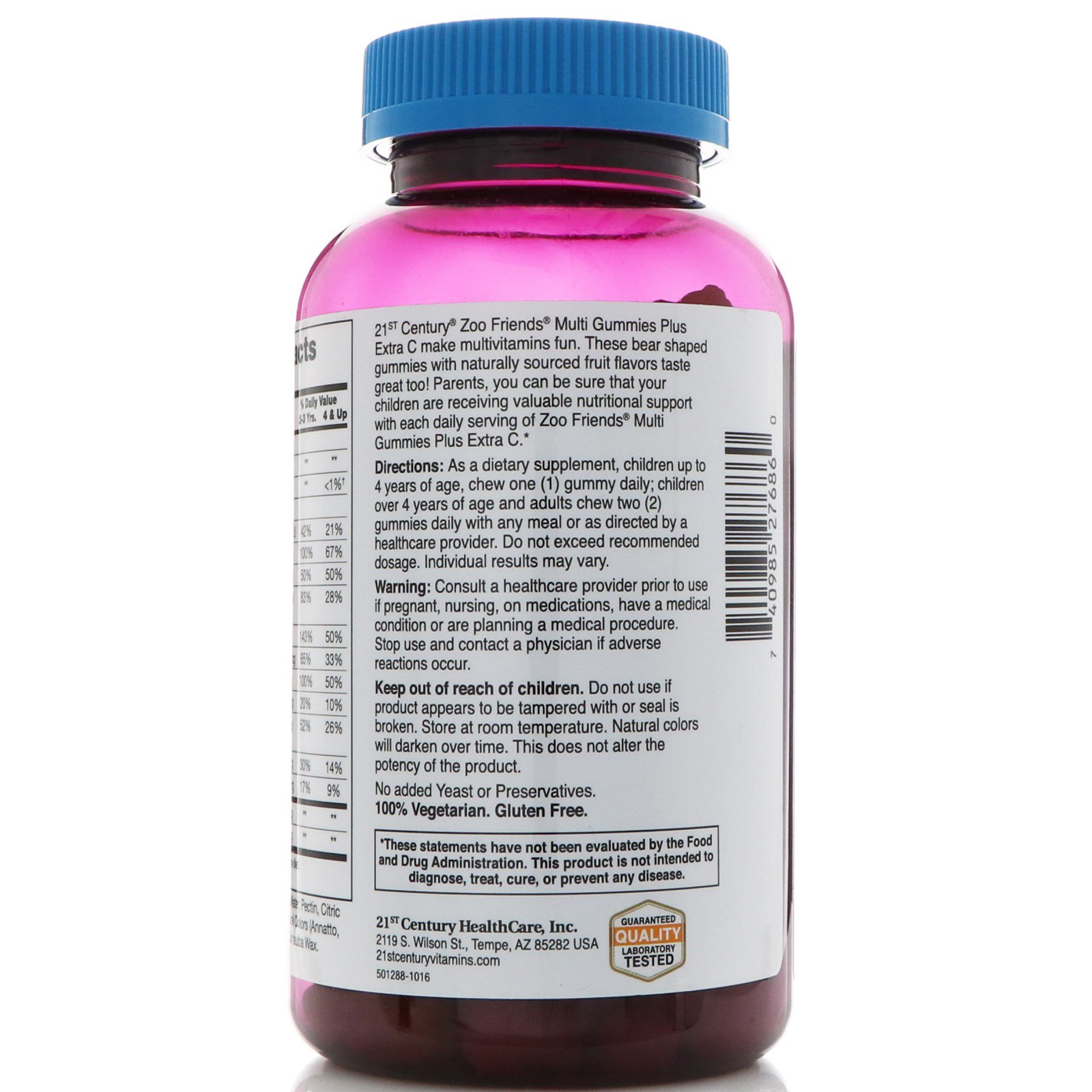 21st Century, Balas de Gelatina Diversas Zoo Friends, com Vitamina C Extra, 150 Balas de Gelatina - Imagem 3
