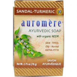 Comprar auromere, sabonete ayurvédico, com neem orgânico, sândalo-turmérico, 2,75 oz (78 g) preço no brasil cúrcuma suplemento importado loja 1 online promoção - 21 de setembro de 2023