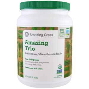 Amazing Grass, The Amazing Trio, Cevada, Trigo e Alfalfa, 28,2 oz (800 g)