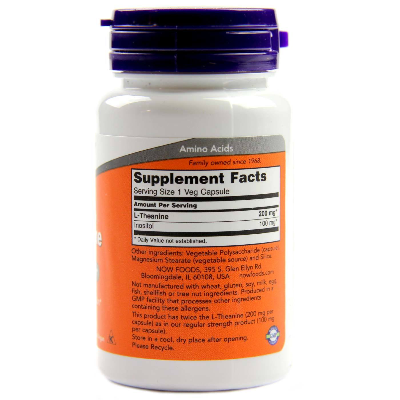 L-Chánina 200 mg Dupla Força Now Foods 60 Cápsulas Vegetarianas - Imagem 2