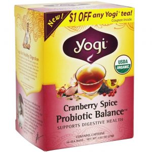 Comprar yogi tea organic teas blend - probiotic balance - oxicoco spice - 16 bags preço no brasil probióticos suplemento importado loja 15 online promoção - 13 de abril de 2024