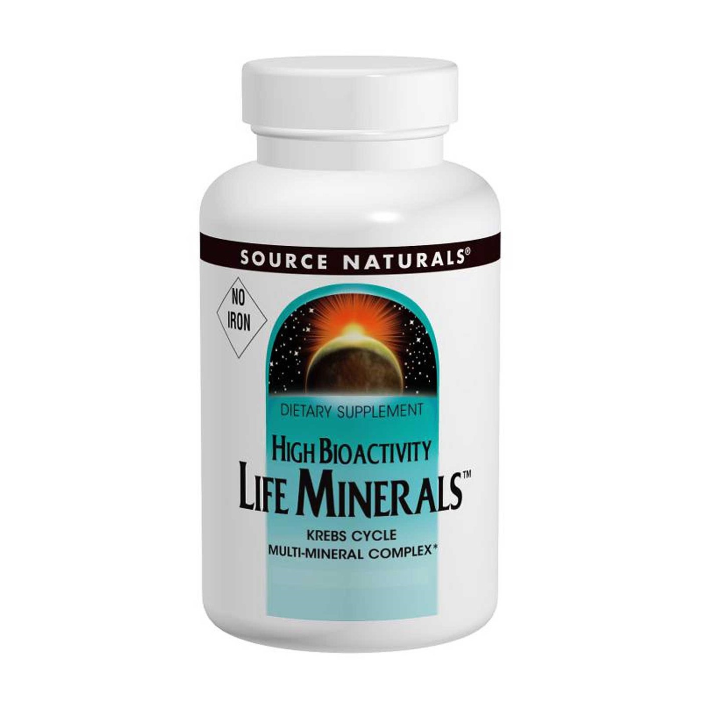 Source Naturals Vida minerais, ferro 120 Tabletes