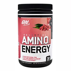 Optimum Nutrition Tea Series Essential Amino Energy Raspberry Black Tea - 30 Servings