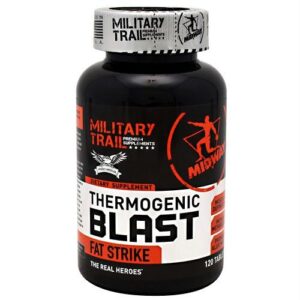 Midway Labs Military Trail Premium Supplements Thermogenic Blast - 120 Tablets