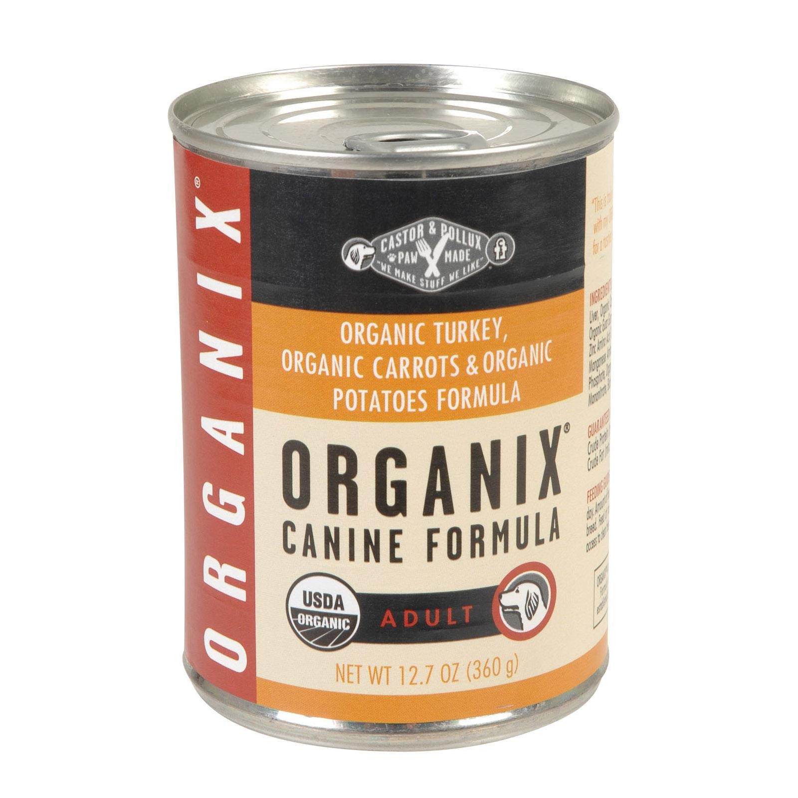 Castor And Pollux Organic Turkey Dog Food - Carrots And Potatoes - Case Of 12 - 12.7 Oz.