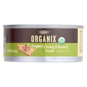 Castor And Pollux Organic Cat Food - Turkey And Spinach - Case Of 24 - 5.5 Oz.
