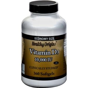 Healthy Origins Vitamin D3 - 10000 Iu - 360 Softgels