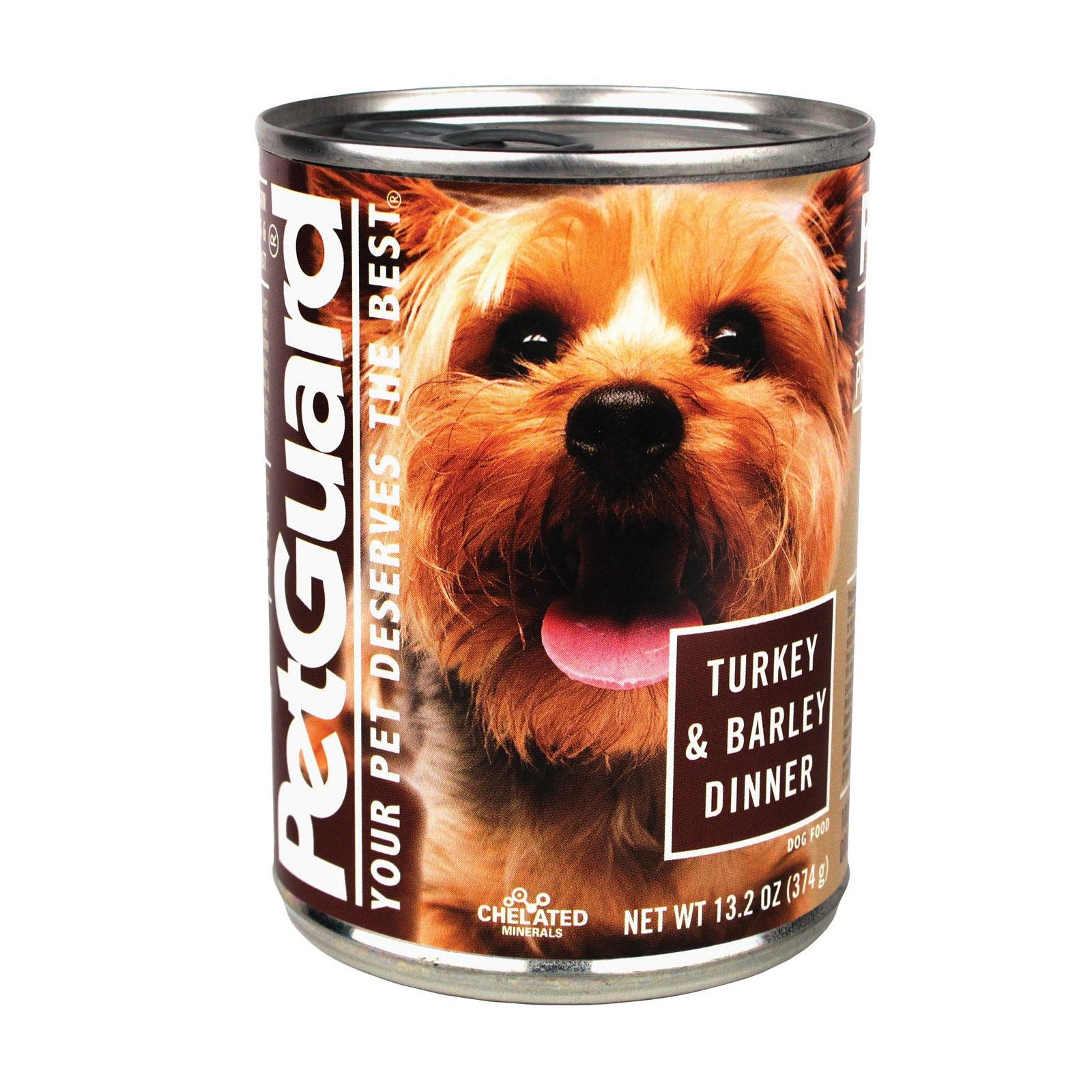 Petguard Dog Foods - Turkey And Barley - Case Of 12 - 13.2 Oz.