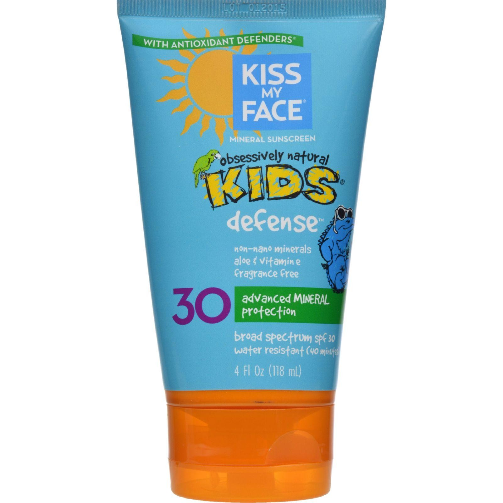 Kiss My Face Kids Sunblock Natural Mineral Lotion Spf 30 - 4 Fl Oz