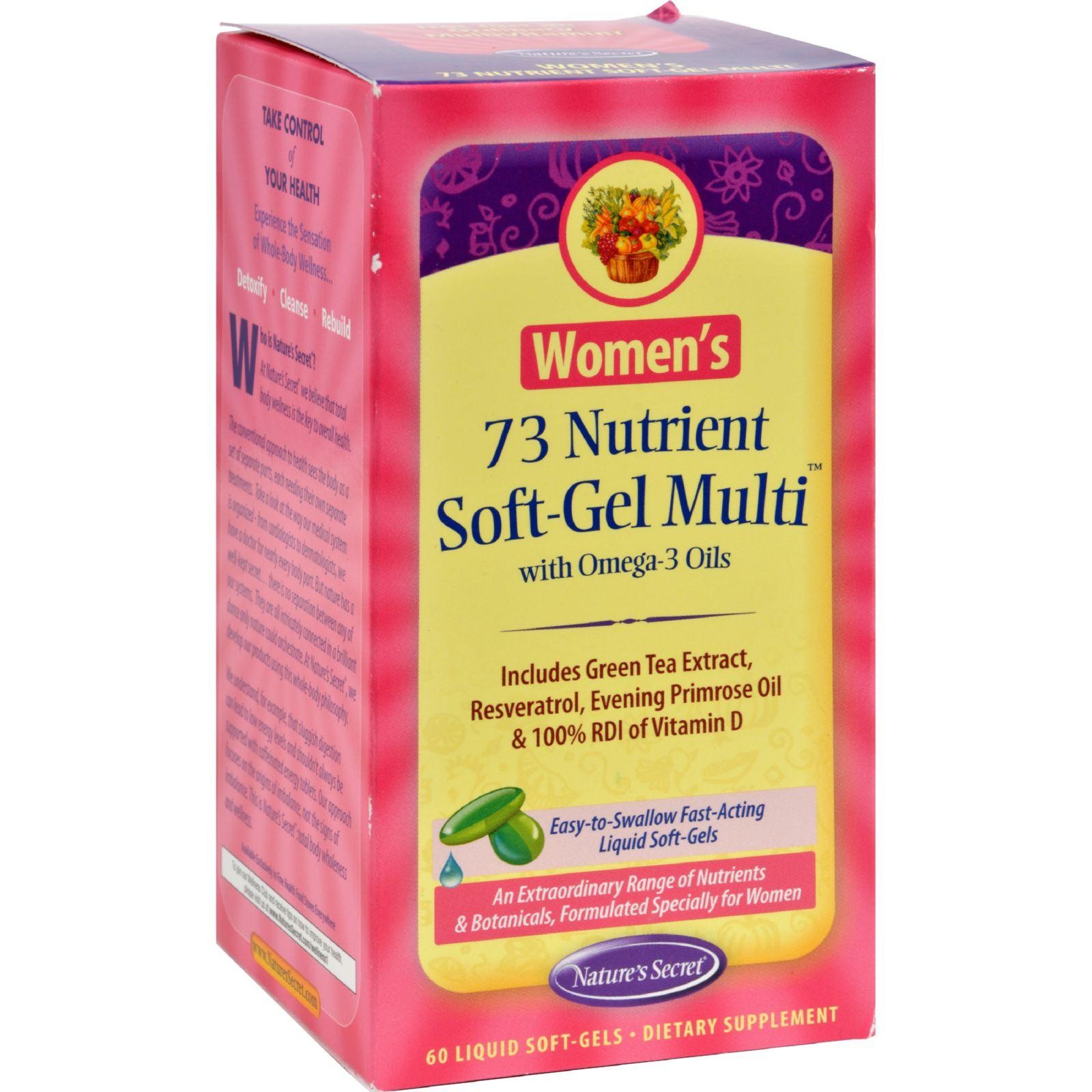 Nature's Secret Women's 73 Nutrient Soft-gel Multi - 60 Softgels