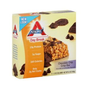 Comprar atkins day break bar - chocolate chip crisp - 5 bars preço no brasil queimadores de gordura suplemento importado loja 7 online promoção - 2 de maio de 2024