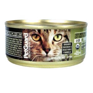 Petguard Cats Food - Organic Chicken And Vegetable - Case Of 24 - 5.5 Oz.