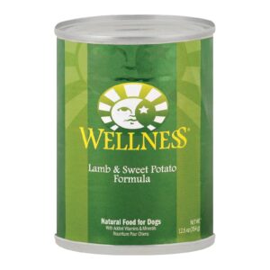 Wellness Pet Products Dog Food - Lamb And Sweet Potato Recipe - Case Of 12 - 12.5 Oz.
