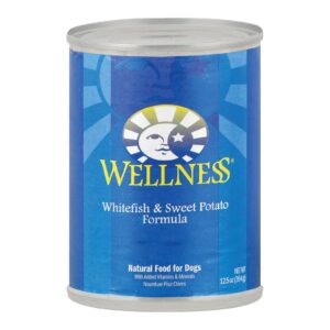 Wellness Pet Products Dog Food - Whitefish And Sweet Potato Recipe - Case Of 12 - 12.5 Oz.
