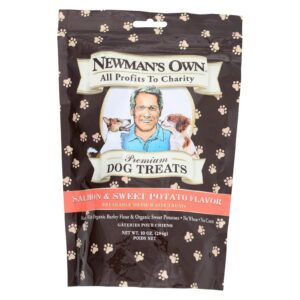 Newman's Own Organics Salmon And Sweet Potato Treats - Organic - Case Of 6 - 10 Oz.