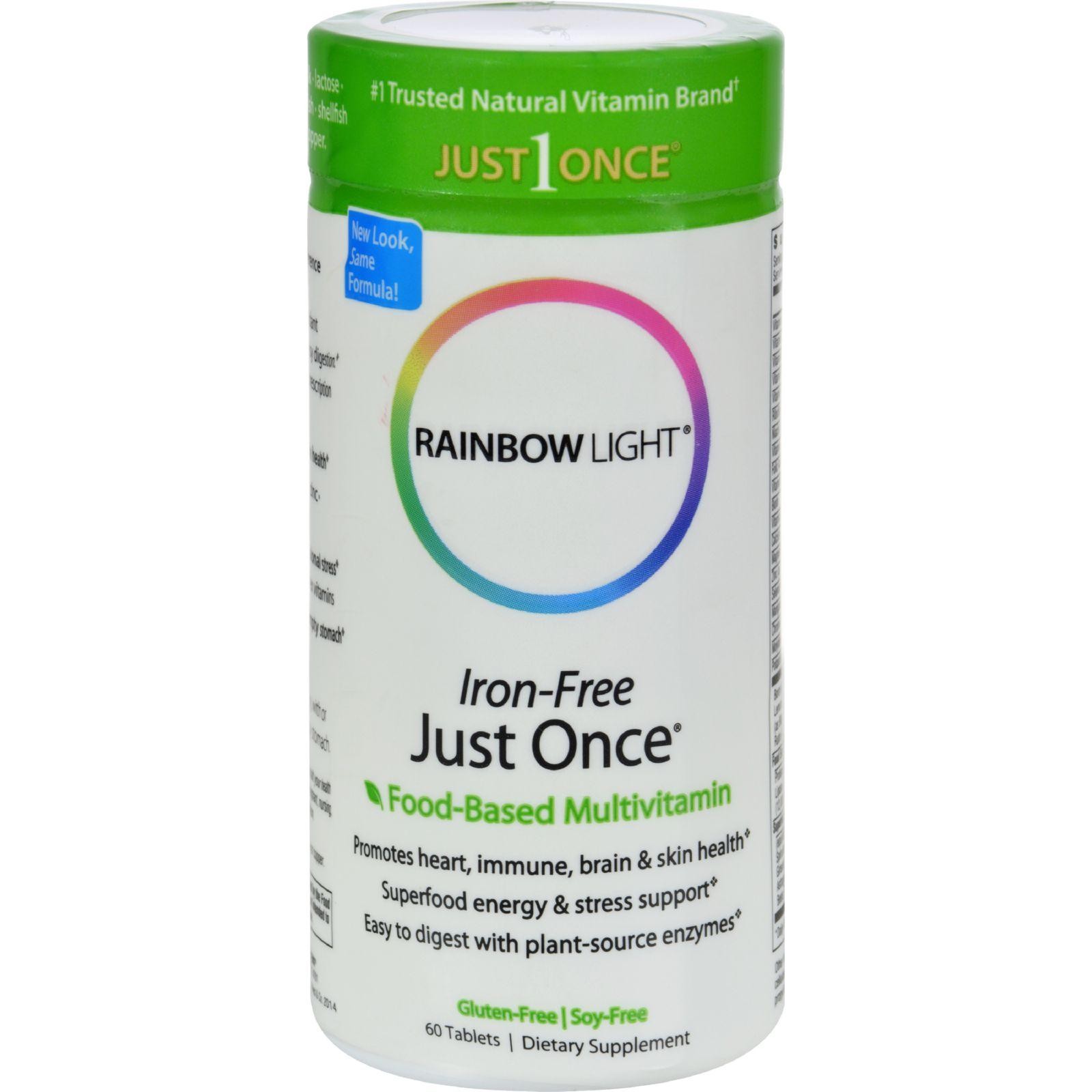 Rainbow Light Just Once Multivitamin - Iron-free - 60 Tablet