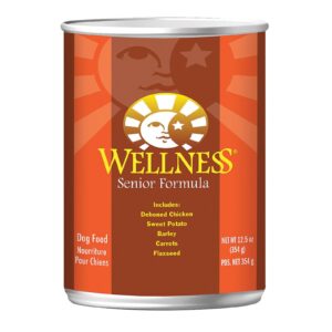 Wellness Pet Products Dog Food - Senior Recipe - Case Of 12 - 12.5 Oz.