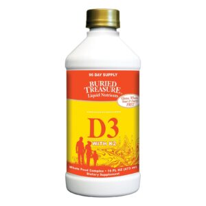 Buried Treasure Liquid D3 With K2 - 16 Fl Oz