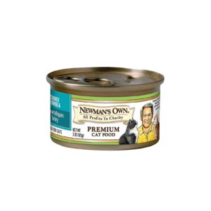 Newman's Own Organics Turkey Cat Food - Organic - Case Of 24 - 3 Oz.