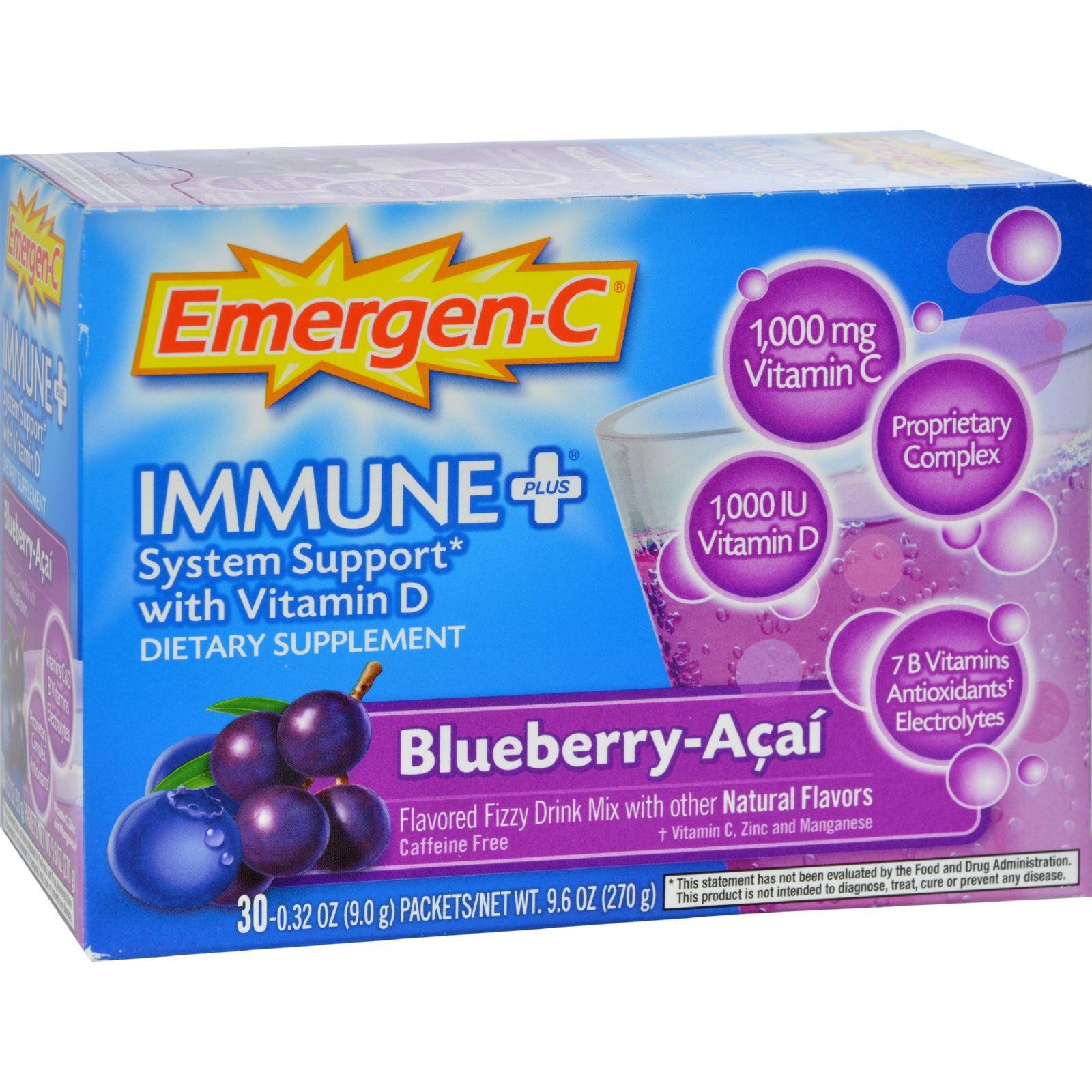 Immune + D System Support Dietary Supplement; Blueberry Acai