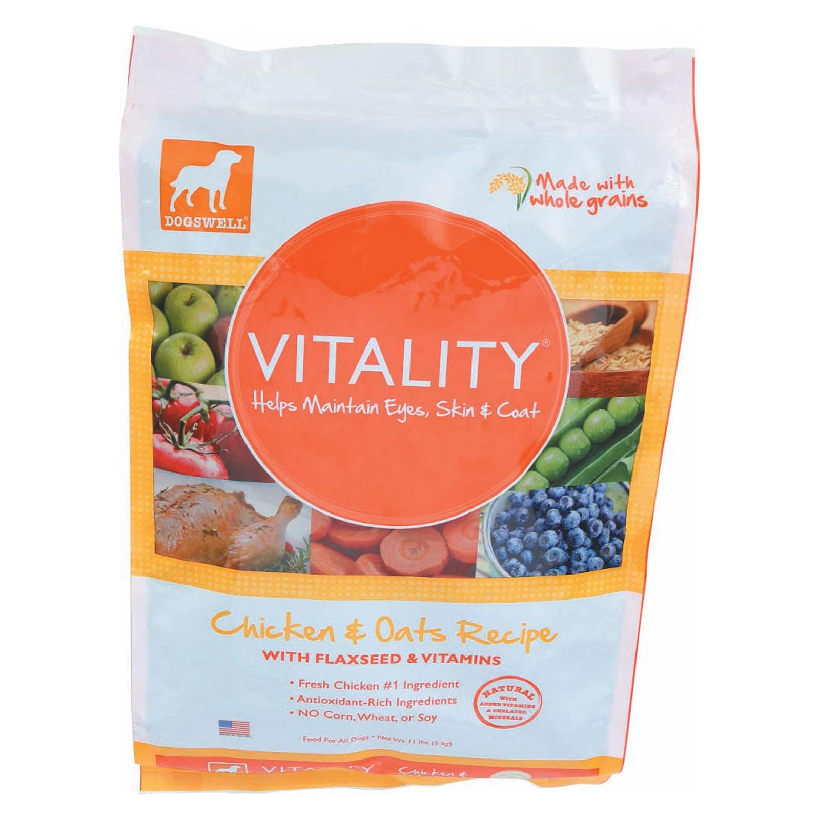 Dogs Well Vitality Chicken And Oats Dog Food - 11 Lb.
